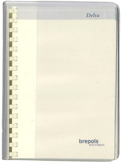 Brepols agenda vulling + Transparante omslag 2026 - DELTA [0.834] - 1 week op 2 pagina's - Weekoverzicht - 8.1 x 12 cm