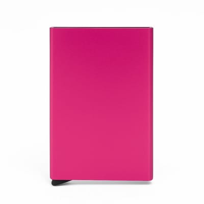 MoodLux Pasjeshouder - Uitschuifbaar - RFID kaarthouder - Aluminium - Anti-Skim - Mannen en Vrouwen - 8 pasjes - Compact - Roze