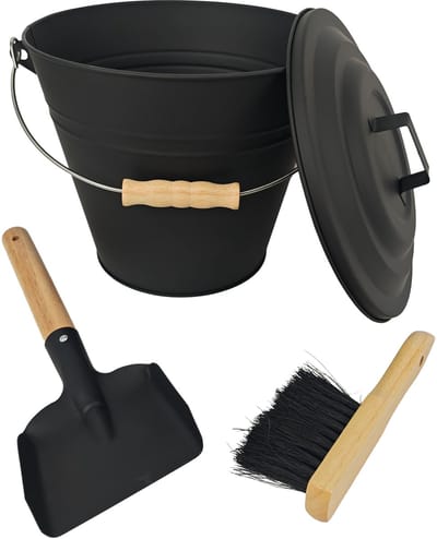 Asemmer - 10 liter - met stoffer en blik
