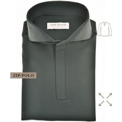 John Miller Plain Hyperstretch Comfort Poloshirt Donker Groen / male