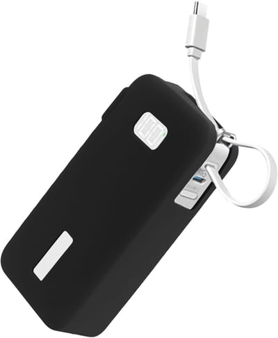 kwmobile Siliconen powerbank hoes voor Anker Power Bank 10000mAh (A1688) case - battery case - Powerbank beschermhoes in zwart