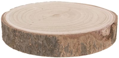 Anna Paulowna boomschijf - bruin - hout - 23-28 cm - woondecoratie - kaarsenplateau - woonaccessoires