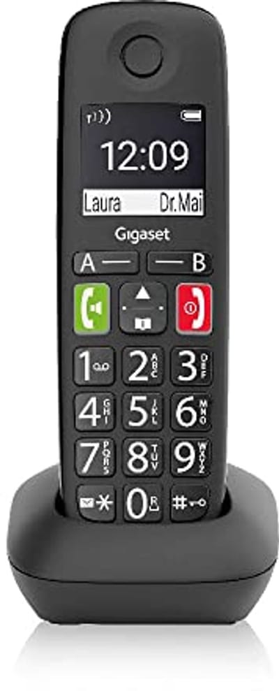 Draadloze telefoon met sterke geluidskwaliteit en grote cijfers voor eenvoudig bellen