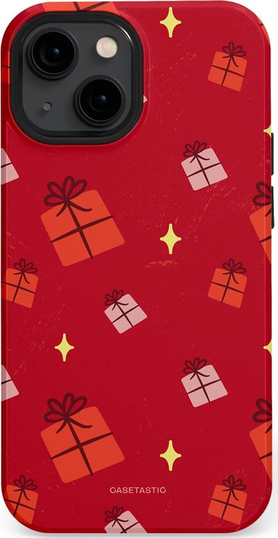 Casetastic hoesje geschikt voor Apple iPhone 13 mini - MagSafe - Dubbellaagse bescherming - Rode Sinterkerst Cadeaus - Fashion Case - Rood