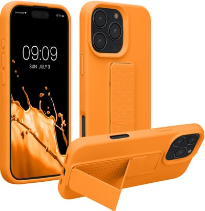 kwmobile back cover voor smartphone - geschikt voor Apple iPhone 16 Pro Max - 1x beschermhoesje van kunststof - In fruitig oranje