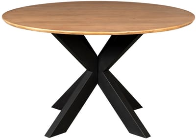StarFurn Eettafel Madison - Rond Naturel Hout - 110x110x76cm