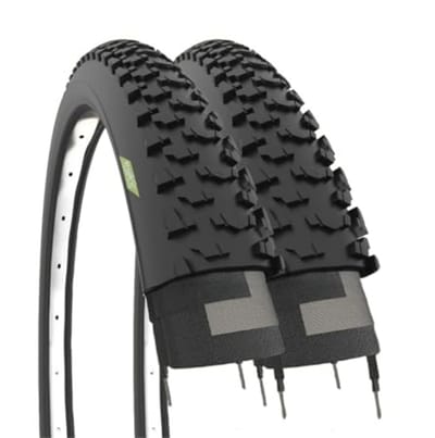 2 MTB fietsbanden 24 inch voor kinderen - 50-507 plugbanden voor mountainbike
