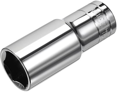 Dailygoods - TOP-VIGOR 1/2 Inch Drive 23mm 6-punts diepe socket, metrisch, Cr-V Drive Socket (polijsten) voor auto reparatie en huishouden