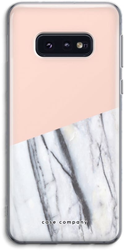 Case Company® - Hoesje geschikt voor Samsung Galaxy S10e hoesje - A touch of peach - Soft Cover Telefoonhoesje - Bescherming aan alle Kanten en Schermrand
