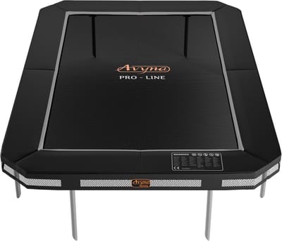 Avyna InGround Trampoline 380x255 cm – Rechthoekig – Zwart – Groot Model – Kwaliteitstrampoline – Ingraaftrampoline