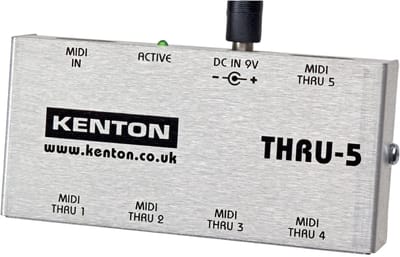 Kenton MIDI THRU 5 1 in 5 MIDI Thru Box - MIDI-tool voor keyboards