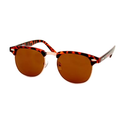 LOUD AND CLEAR® - Zonnebril - Retro - Festival Bril - Heren - Dames - Bruin - Luipaard - Panter