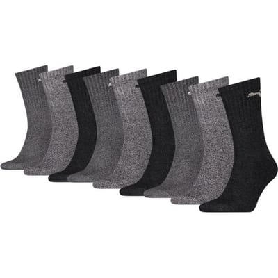 Puma Sportsokken Antraciet /Grey- 9 paar Puma sportsokken - Unisex - Maat 47/49