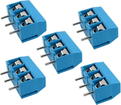 Schroefterminal 3-voudig recht pitch 5.08mm 5 stuks