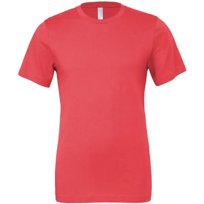Bella+Canvas Unisex Jersey Short Sleeve Tee CV3001 - Coral - XS