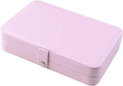 Sieradendoosje Dubbellaags - Juwelendoosje Opberger - Sieraden Organiseren - Veel Ruimte - 21 cm - Roze