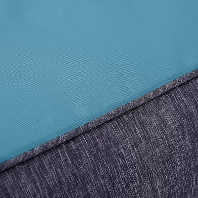 Grote Bean Bag voetenbankje, comfortabele rechthoekige voetenbank voor binnen, buiten, water- en weerbestendig, uv-bestendig, duurzaam materiaal voor tuin en zwembad, blauwgroen