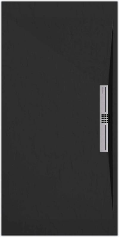 Sanifun douchebak Stone Side Black Slate 1300 x 800 S