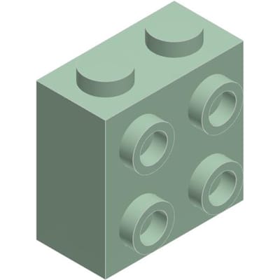 10 STUKS 22885 1x2x1 2/3 met Noppen aan 1 Kant Blok Moc Werkt met Baksteen DOE-HET-ZELF Kinderspeelgoed Assemblage 10pcs