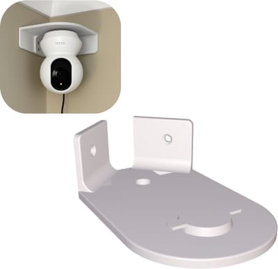 Houder Geschikt Voor TP-Link Tapo C200 - Hoekbeugel - Muurbeugel voor Tapo C200 & Tapo C210 - inclusief schroeven en plugs