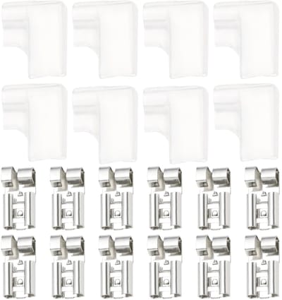 Dailygoods - Spade Crimp Terminals - 100 Pcs - Voor Elektrische Verbindingen - 6.3mm - Klemmen voor Kabels - Geschikt voor 16-22 - 100 Stuks