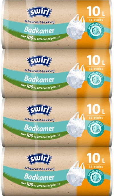Swirl Antibac Handvat badkamer 10 Liter - 37 stuks