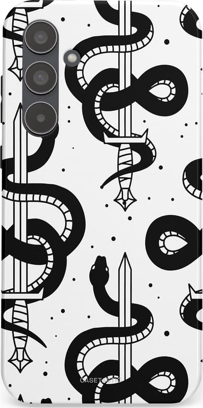 Casetastic Hoesje Geschikt voor Samsung A55 - Stijlvolle Beschermende Duo-layer Case - Sluipzwaard