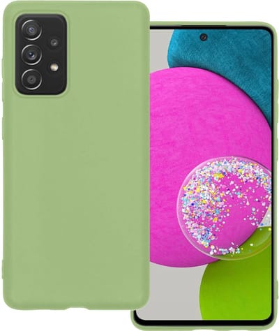 Hoesje Geschikt voor Samsung Galaxy A52s 5G - Sterk & Shockproof - Hoes Cover - Siliconen Case - Groen