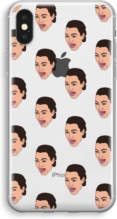 Case Company® - Hoesje geschikt voor iPhone X hoesje - Ugly Cry Call - Soft Cover Telefoonhoesje - Bescherming aan alle Kanten en Schermrand