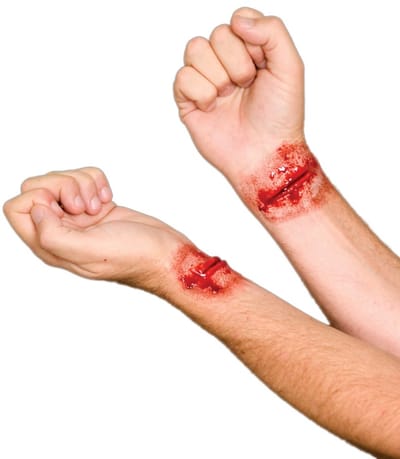 Haza Original Applicatieset Doorgesneden Polsen Halloween Unisex 2 Stuks