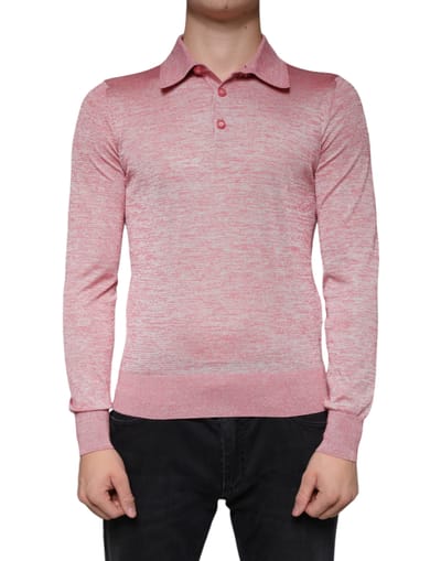 Lange Mouwen Gebreide Polo Shirt
