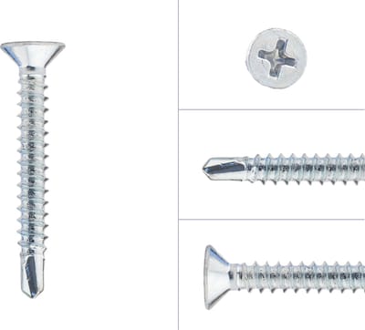 Wovar Zelftapschroeven Verzinkt 4.2 x 32 mm Kruiskop met Boorpunt | Doos 200 Stuks