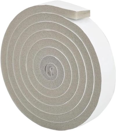 Raamafdichtingsstrips, zelfklevende afdichtingsstrips voor deurnaden, geluids-, stof- en winddicht, geschikt voor PVC schuiframen (grijs, 3 cm breed, 2 m lang).