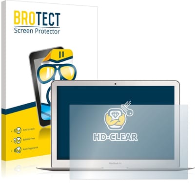 BROTECT - Screenprotector voor Apple MacBook Air 13" (Begin 2015) - Folie Beschermfolie transparant 2 Stuks