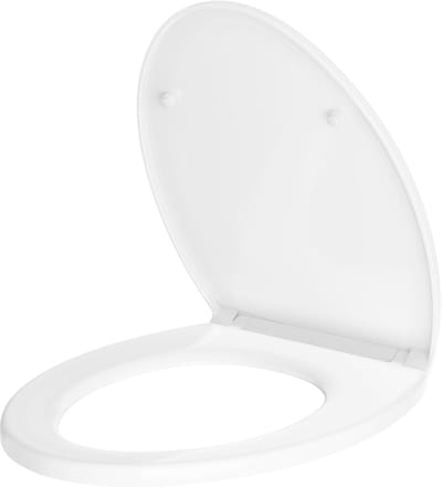 Universele Toiletbril O-Vorm - Modern Dubbellaags Design - Versterkt Polypropyleen (PP) - Stevige Bevestiging - Wit
