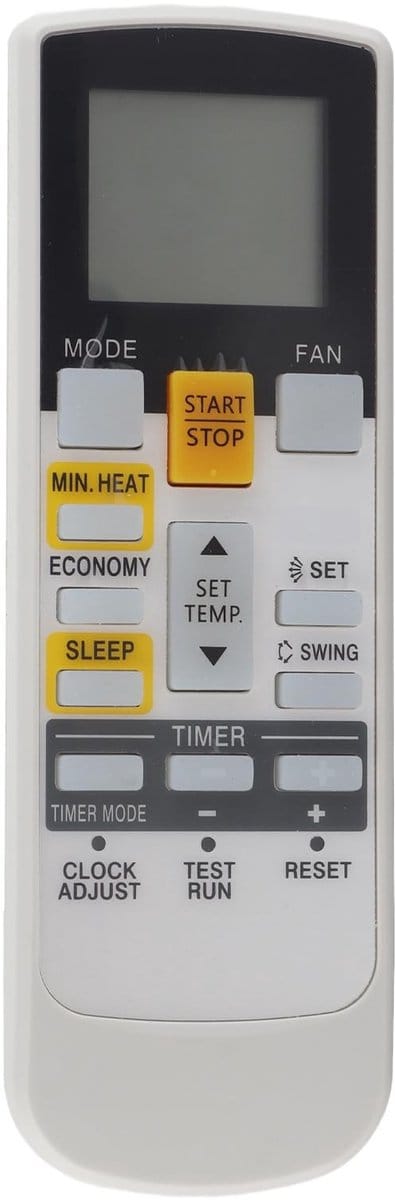 Dailygoody - Afstandsbediening - Vervangende afstandsbediening - Slijtvast - Geschikt voor Fujitsu - 8 meter bereik - Voor airconditioning