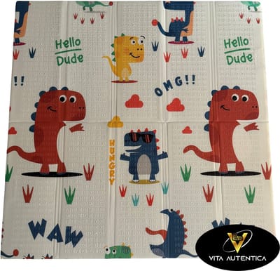 Vita Autentica Dubbelzijdige XPE Foam Speelmat - Kruipmat voor baby's - 160x180 cm