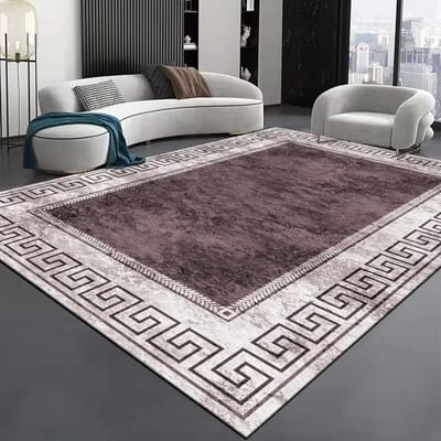 Noords Modern High-end Woonkamer Tapijt Luxe Grijs Huisdecoratie Slaapkamer Grote Oppervlakte Kleden Elastisch Wasbaar Antislip Deurmat 140*200cm