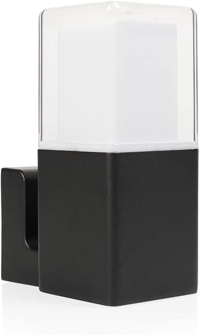 Zwarte Buitenwandlamp Opbouw LED - Robuust Aluminium Armatuur - Op- en Neerwaarts Licht