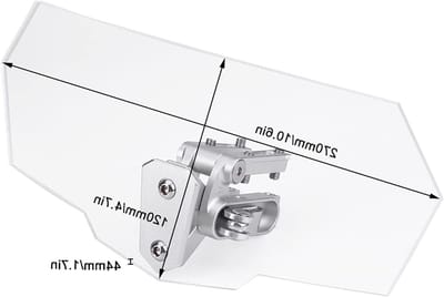 Motor Voorruit - Winddeflector Verstelbaar - Rijcomfort Verbeteren - Universele Pasvorm - 27 cm Breed - Transparant