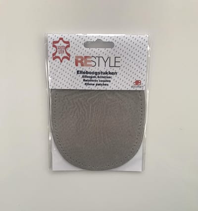 Reparatiedoek Elleboogstukken - Lichtgrijs - 10,5 x 13 cm