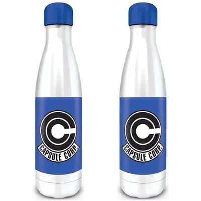 Dragon Ball Z Capsule Corp drinkfles - metalen RVS - 540ml