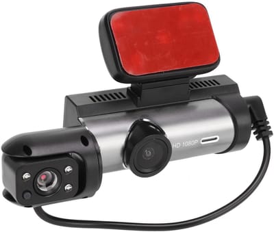 Dailygoody - Full HD Dashcam - 360 Graden Draaibare Lens - 3,16 Inch Scherm - Bewegingsdetectie - Achteruitrijzicht - Voor Auto - Zwarte kleur