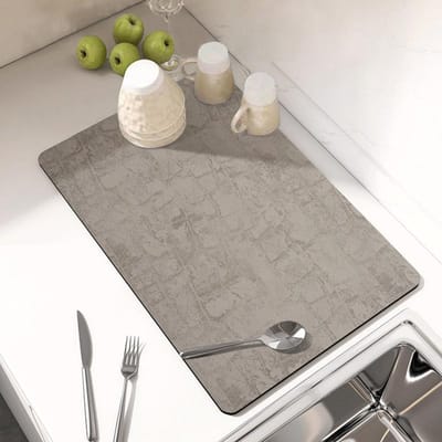 Keukenwerkblad Afdruipmat Absorberende Antislipmat Tafelgerei Droogmat Bekerhouder Geïsoleerde Salontafel Barmat 30 * 40CM