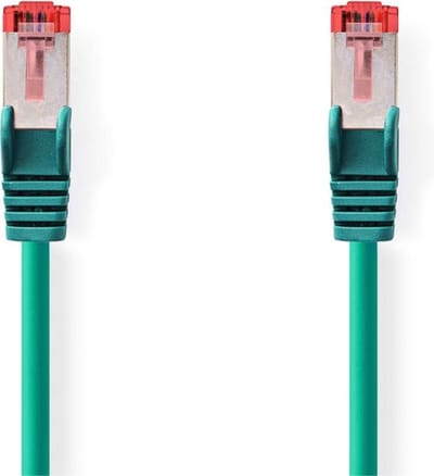 Nedis CAT6-kabel - RJ45 Male - RJ45 Male - S/FTP - 2.00 m - Rond - LSZH - Groen - Envelop
