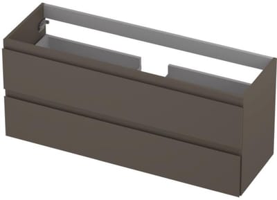 INK - Onderkast 2 Laden Greeploos Gelakt - 1200x400x520 Mm - Mat Taupe