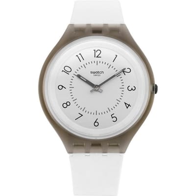 Montre Swatch Svum101 Skin Skinclasse pour homme en uréthane SVUM101 white