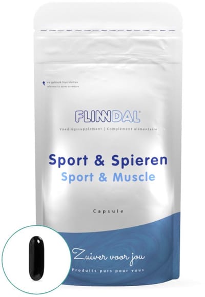Flinndal Sport & Spieren (Voor sneller herstel en extra energie voor de spieren) - 30 Capsules