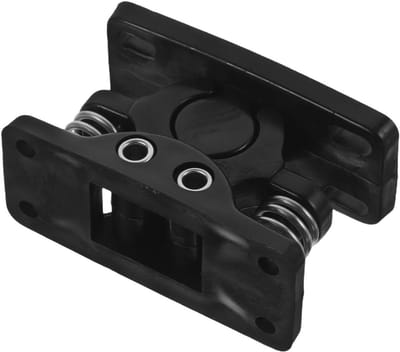 Deurstopper - Poortgrendel Deurklink - Deuren Veilig Sluiten - Zware Gietconstructie - 6.50X4.10X3.00CM - Zwart