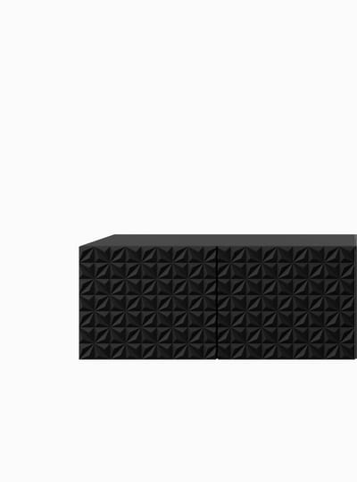 TV-kast Cali 1x100 cm (zwart + zwart)